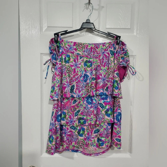 NWT Stella Parker Collection Plus Size Multicolor Floral Two Piece Swim Size 18W - Picture 2 of 13